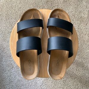 Black Aldo Sandals
